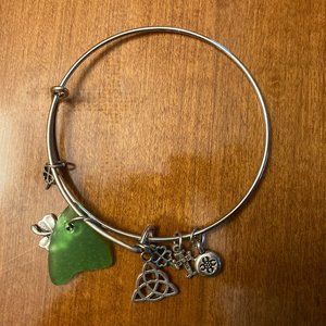 Irish Silver Bangle Bracelet